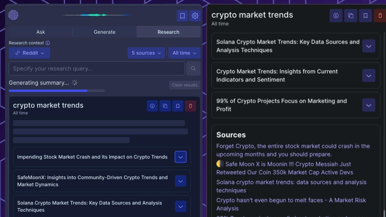 WintermuteAI extracts key information from Reddit threads.